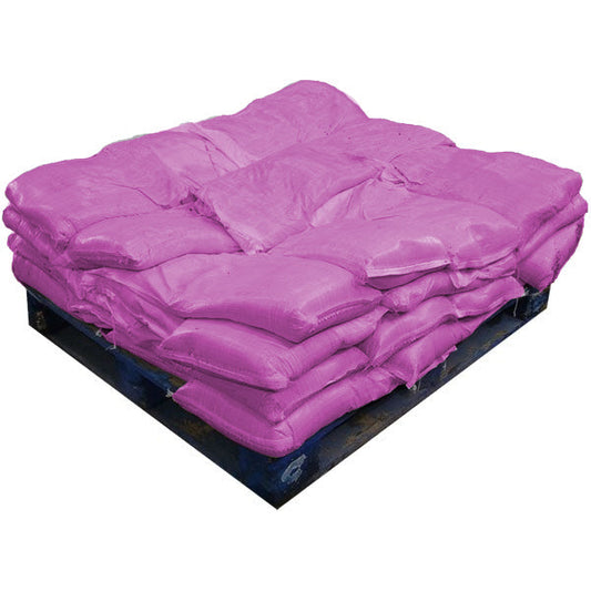 Sand Bags Pre Filled Pink (UV Protected) (40x15kg)