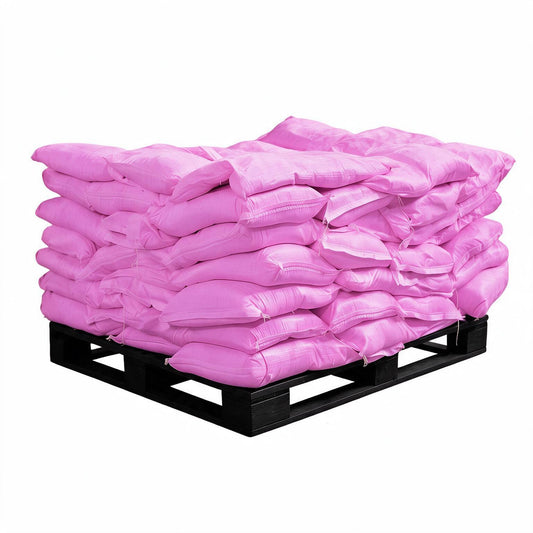 Sand Bags Pre Filled Pink (UV Protected) (70x10kg)