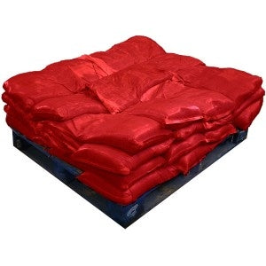 Gravel Filled Sandbags Red (uv protected) (40x15kg)