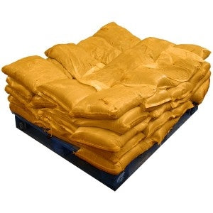 Gravel Filled Sandbags Yellow (uv protected) (50x15kg)