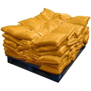 Gravel Filled Sandbags Yellow (uv protected) (60x15kg)